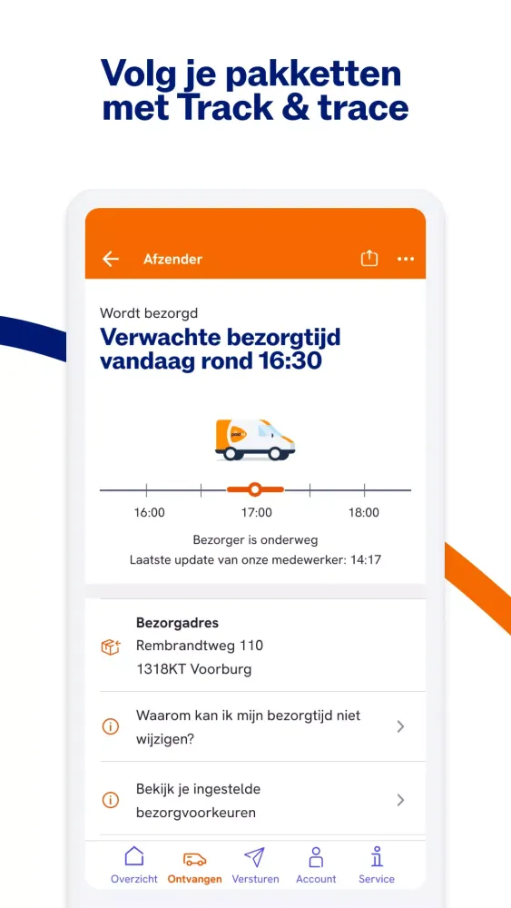 PostNL स्क्रीनशॉट