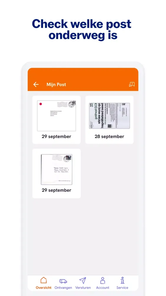 PostNL स्क्रीनशॉट