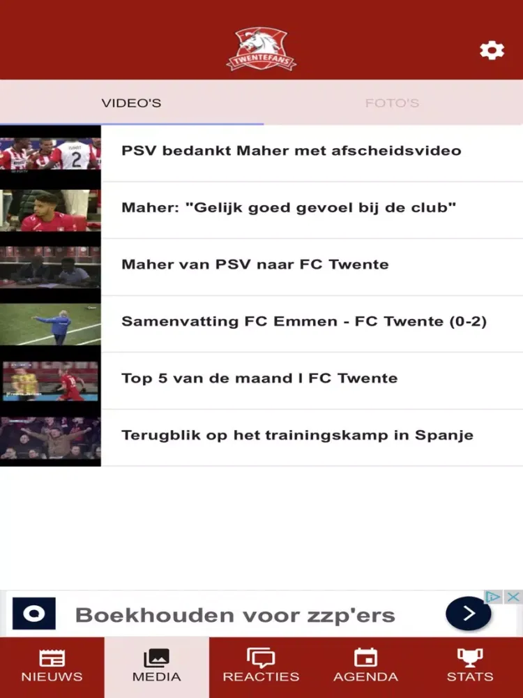 Zrzuty ekranu Twentefans iPad 