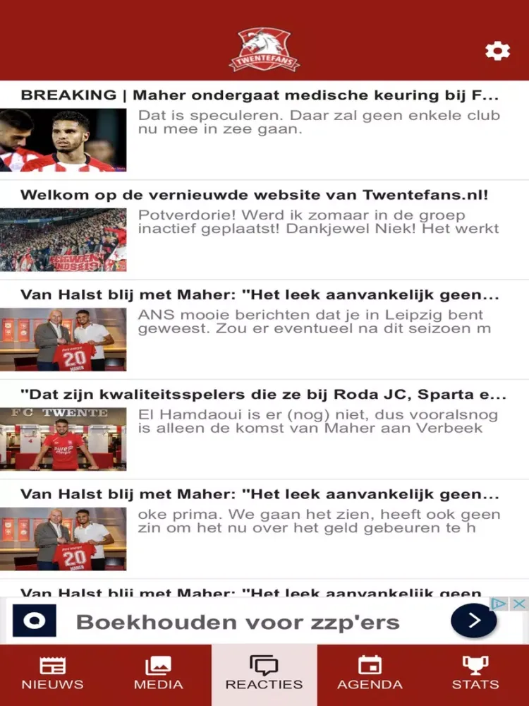 Zrzuty ekranu Twentefans iPad 