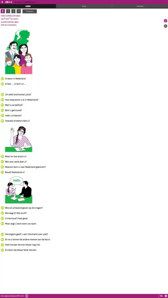 Nederlands leren, Basiscursus 2 Screenshots