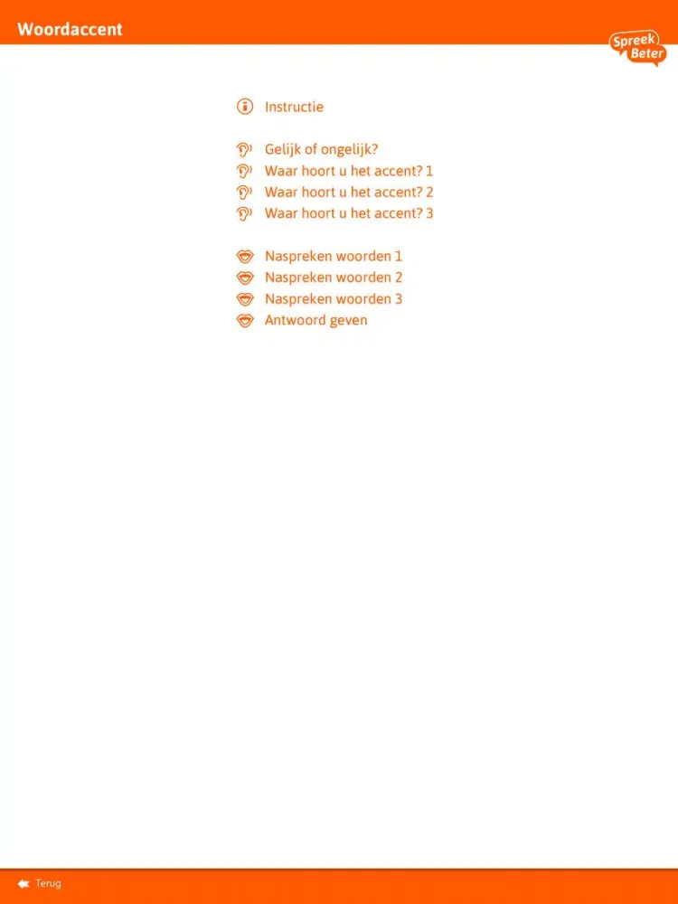 SpreekBeter iPad  Screenshots