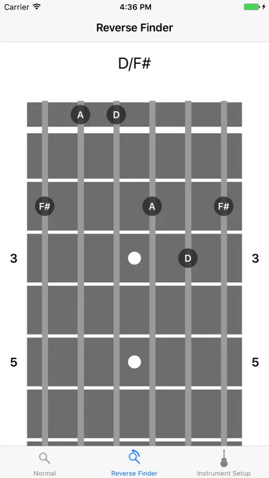 Zrzuty ekranu Fretter - Chordfinder Lite