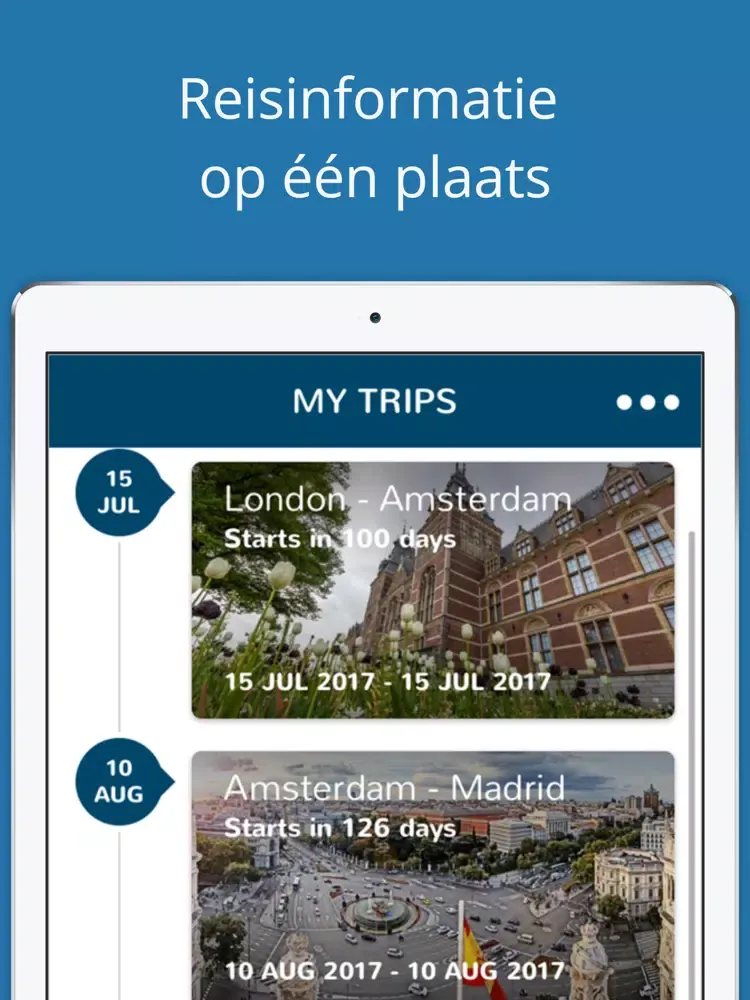 Ảnh chụp màn hình của Uniglobe NL iPad 