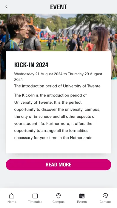 Zrzuty ekranu MyUT - University of Twente