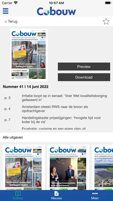Zrzuty ekranu Cobouw nieuws en Bouwberichten