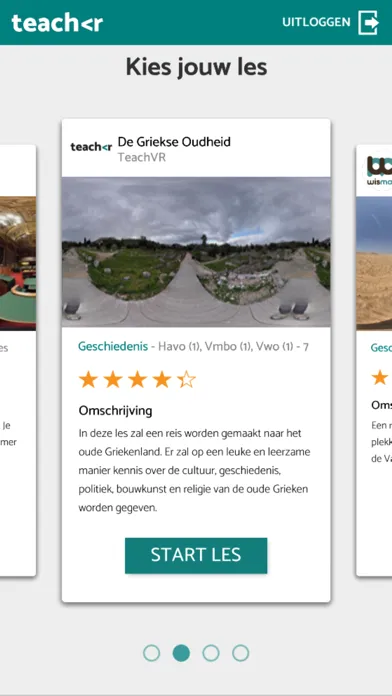 Ảnh chụp màn hình của TeachVR