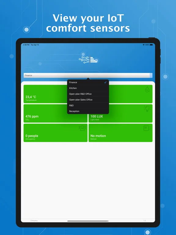 VTM IoT Rooms iPad 应用截图