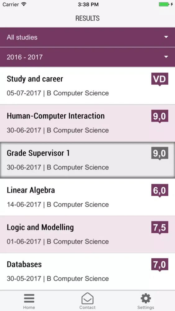 VU Student应用截图