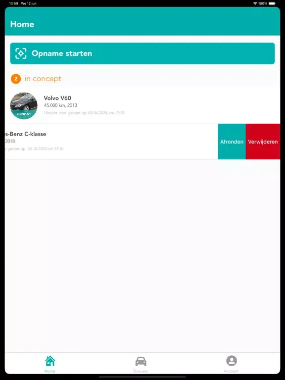 Screenshot di VWE Capture app iPad 