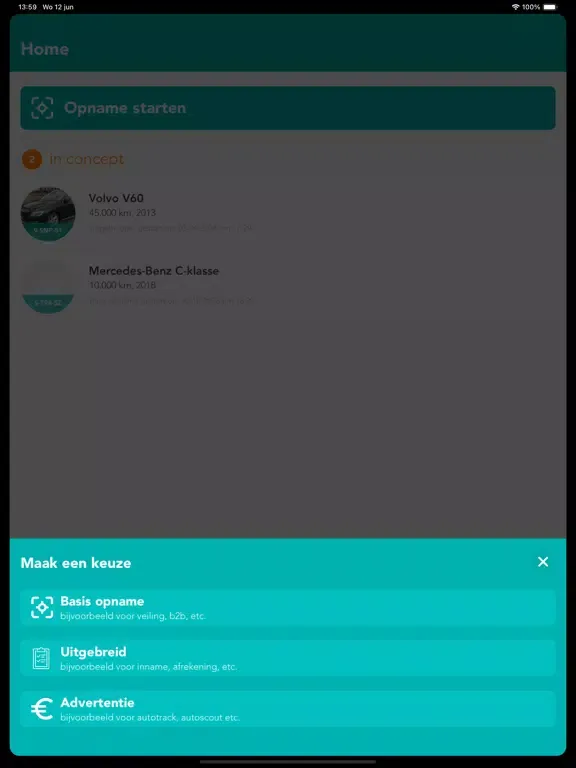 Screenshot di VWE Capture app iPad 