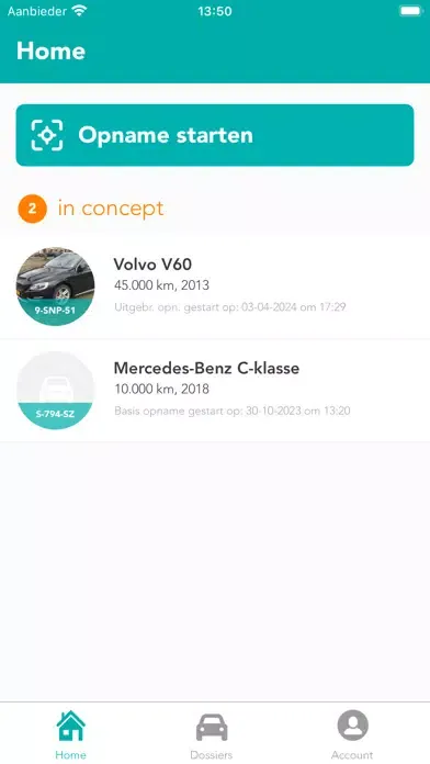 Screenshot di VWE Capture app
