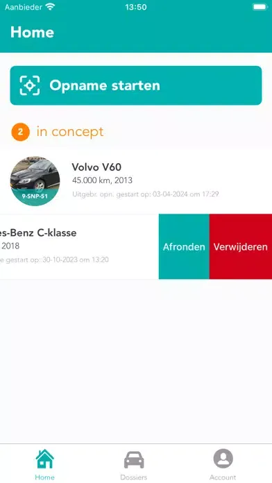 Screenshot di VWE Capture app
