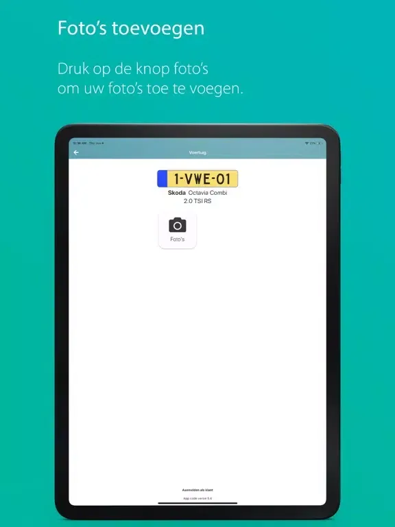 Ảnh chụp màn hình của Mijn VWE iPad 
