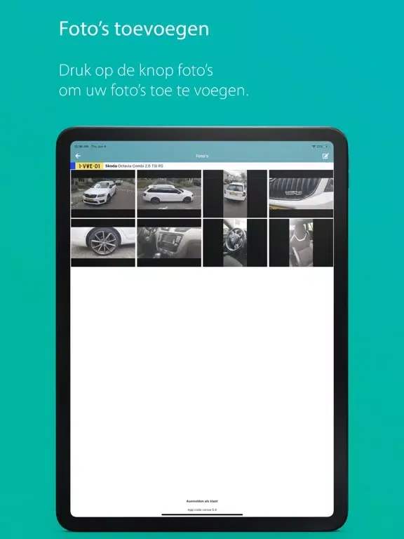 Ảnh chụp màn hình của Mijn VWE iPad 