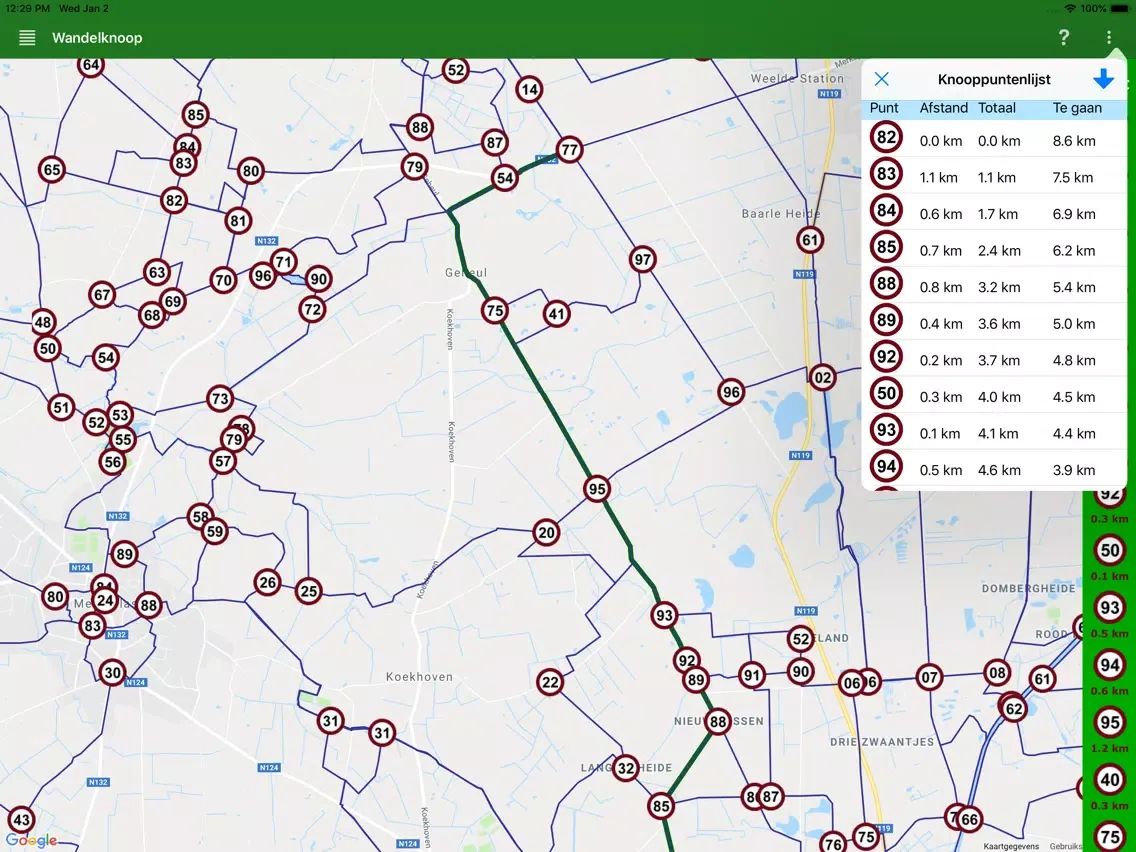 تصاویر Wandelknoop Vlaanderen iPad 