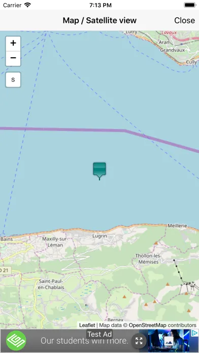 Tangkapan layar GPS coordinates converter