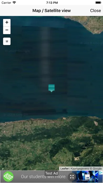 Tangkapan layar GPS coordinates converter