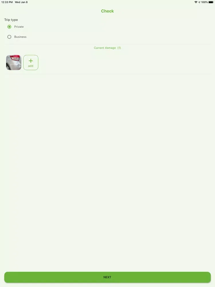 Capturas de tela do Fleet Facilities iPad 