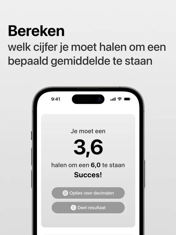 Capturas de tela do Welk Cijfer Moet Ik Halen? iPad 