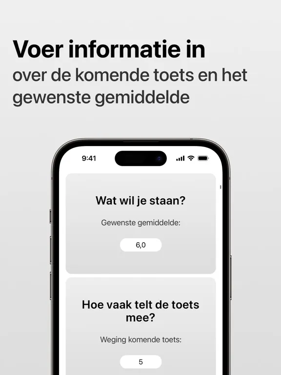 Capturas de tela do Welk Cijfer Moet Ik Halen? iPad 