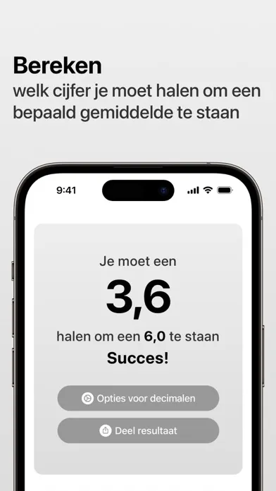 Capturas de tela do Welk Cijfer Moet Ik Halen?