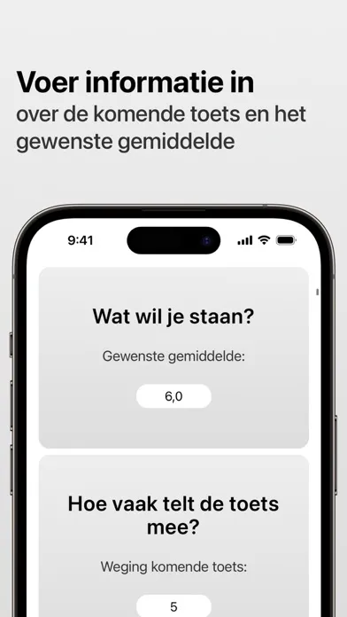 Capturas de tela do Welk Cijfer Moet Ik Halen?