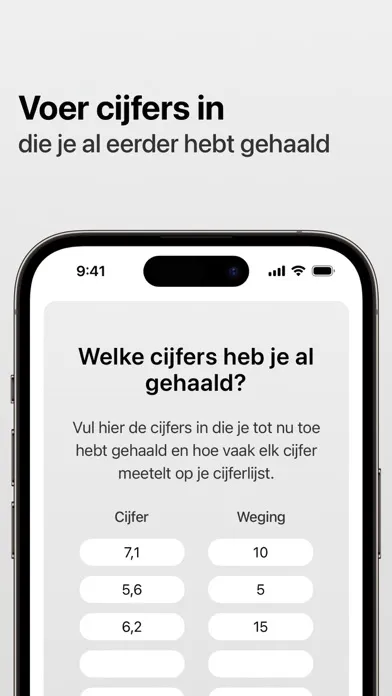 Capturas de tela do Welk Cijfer Moet Ik Halen?