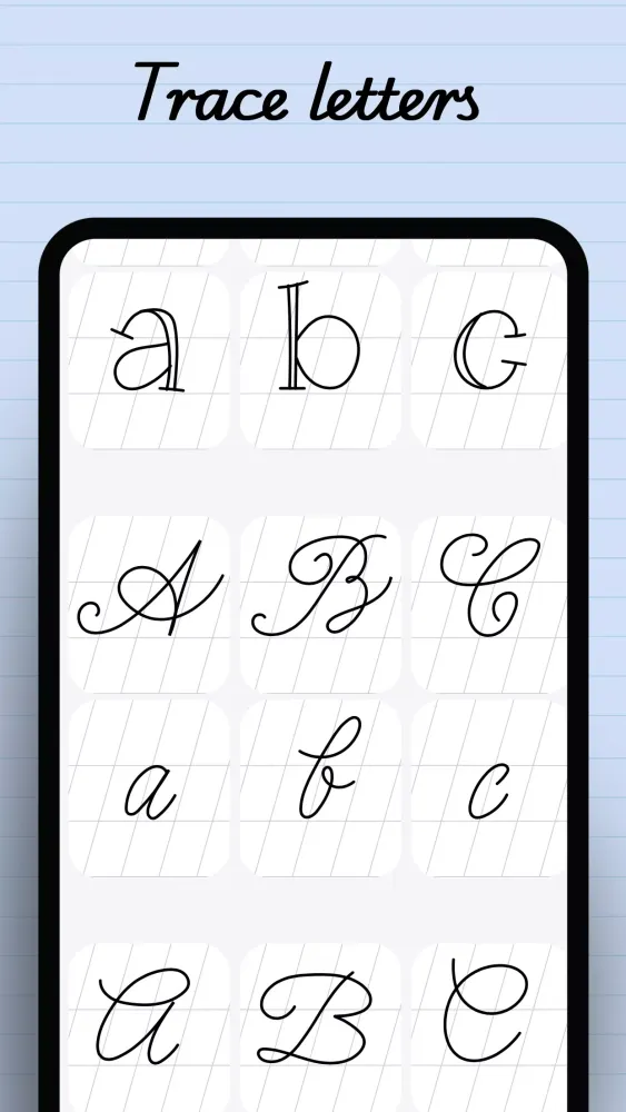 Capturas de pantalla de Cursive Handwriting Practice