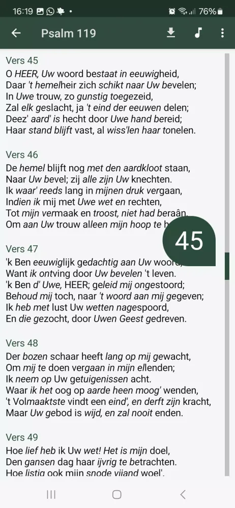 Psalmboek App Screenshots