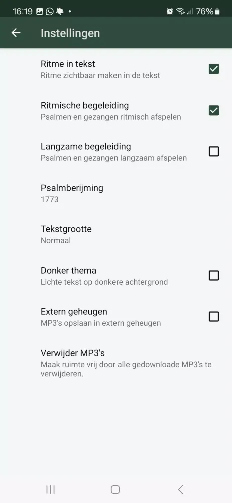 Psalmboek App Screenshots