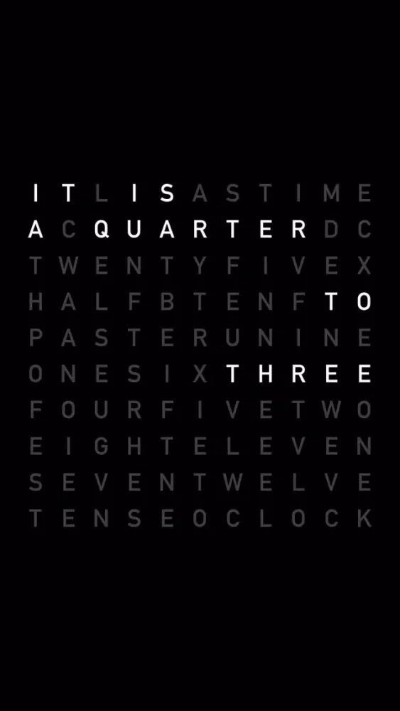 تصاویر TextClock - The Human Readable Clock