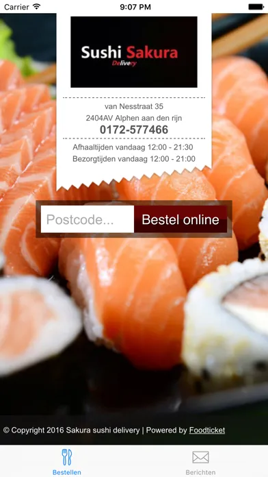 Sushi Sakura Delivery Ekran Görüntüleri