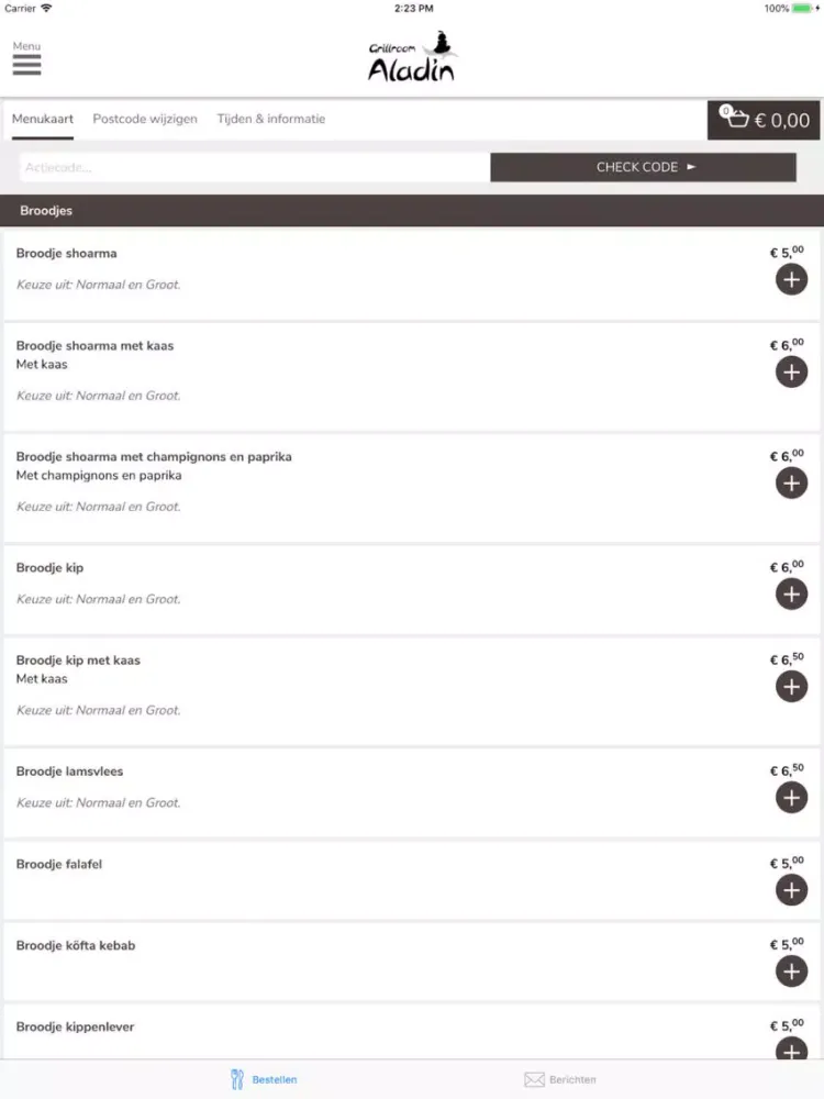 Grillroom Aladin iPad  スクリーンショット