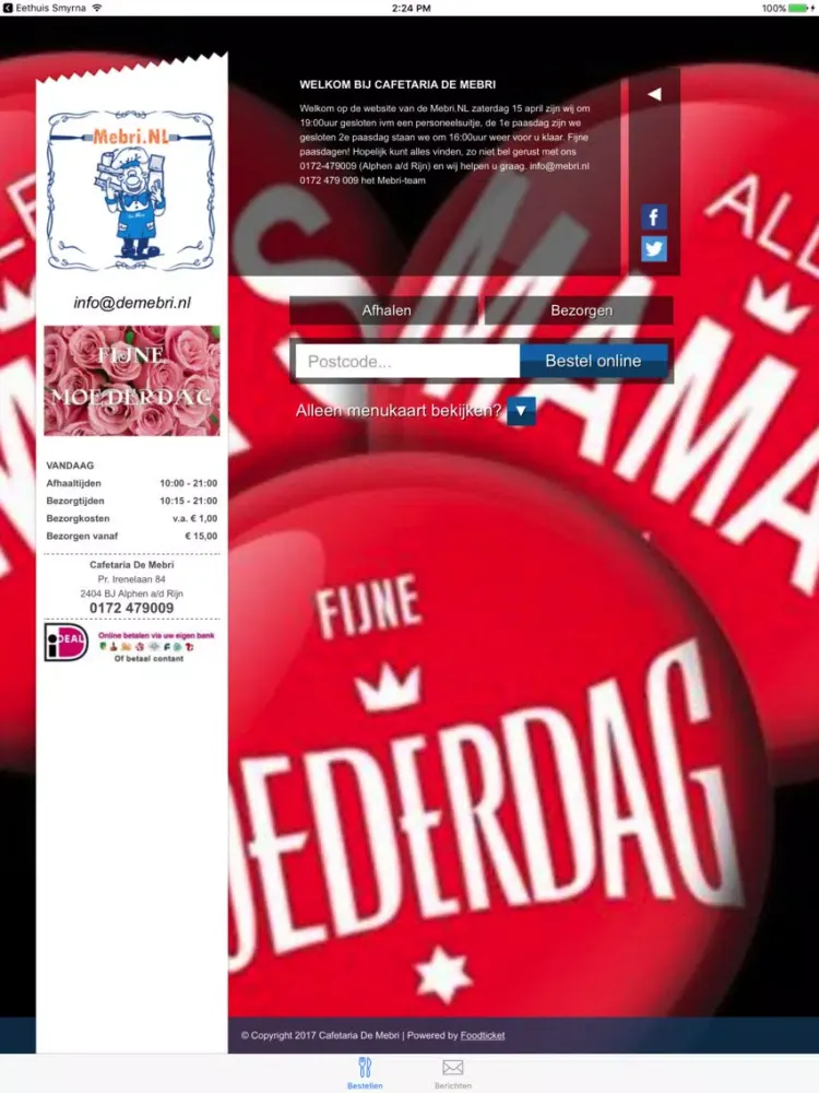 Cafetaria de Mebri iPad  Screenshots