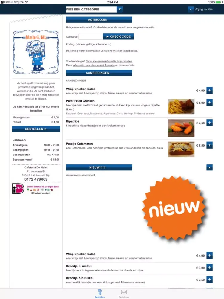 Cafetaria de Mebri iPad  Screenshots