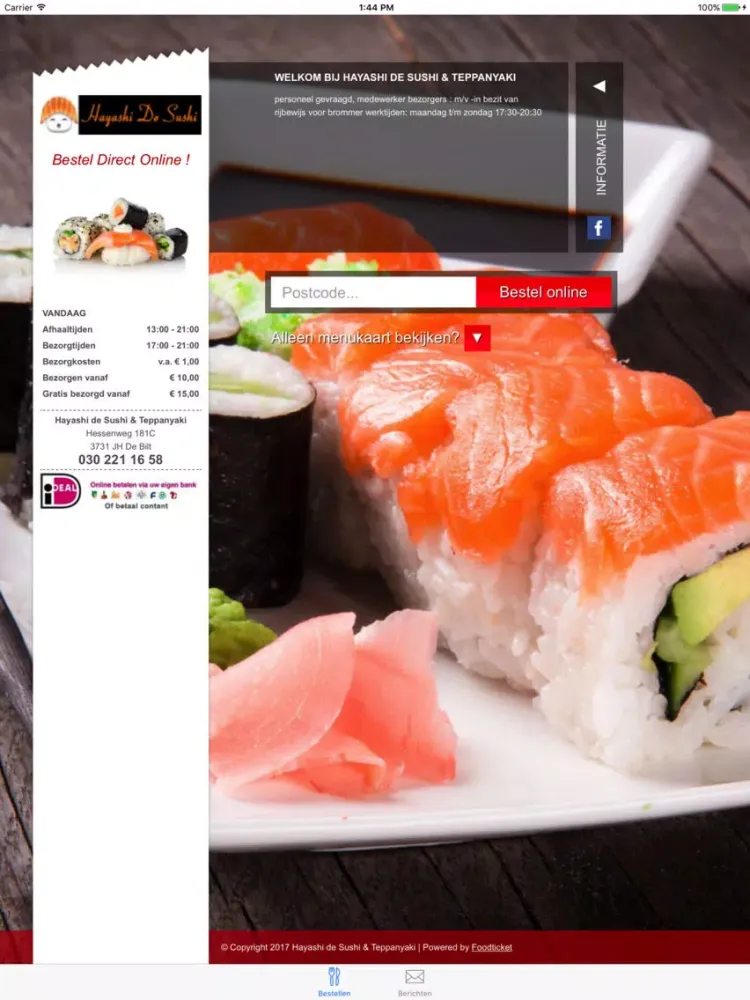 Hayashi De Sushi iPad  سکرین شاٹس