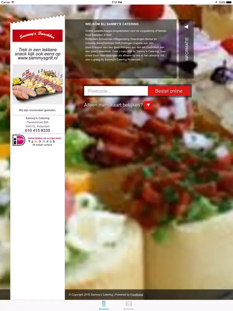 Captures d'écran de Sammy's Catering iPad 