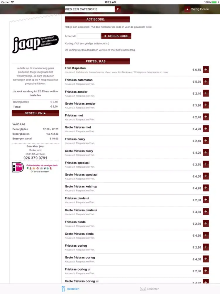 Snackbar Jaap (Arnhem) iPad  سکرین شاٹس