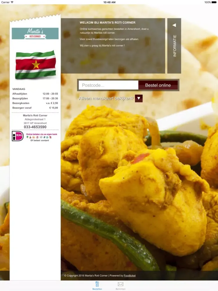 Marita's Roti Corner iPad 應用截圖