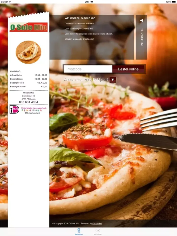 O Sole Mio (Baarn) iPad  স্ক্রিনশট