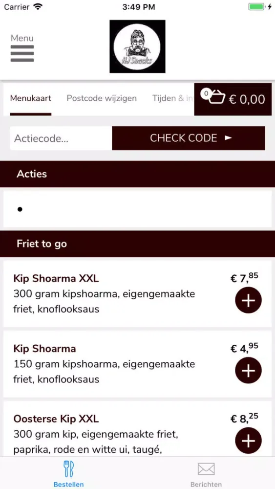 Screenshot di HJ Snacks