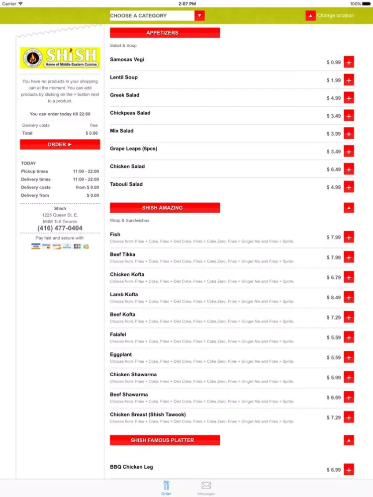 Zrzuty ekranu Shish iPad 