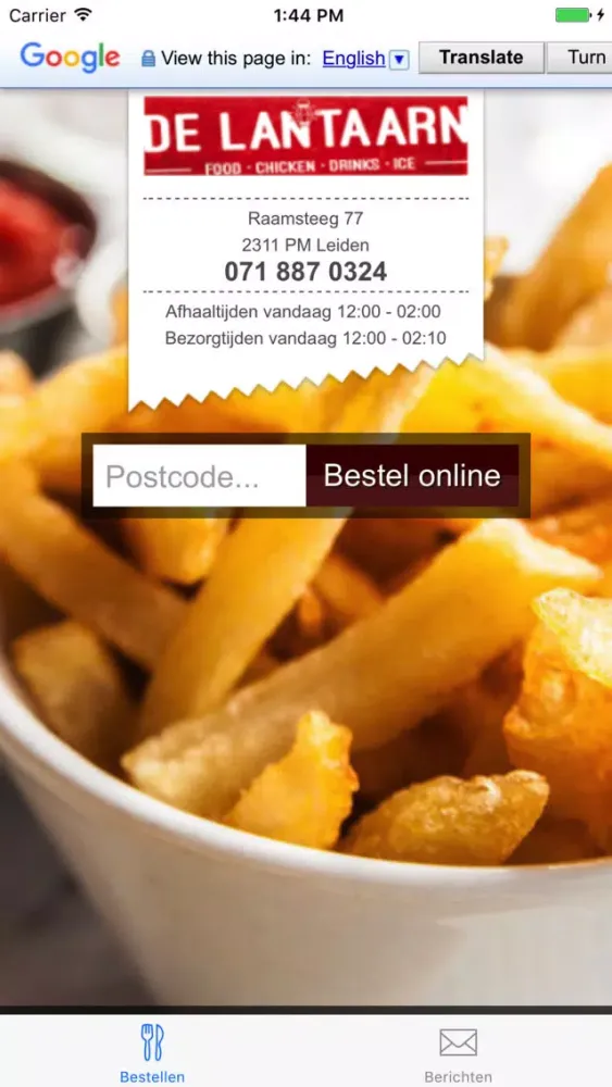 Capturas de pantalla de Snackbar De Lantaarn