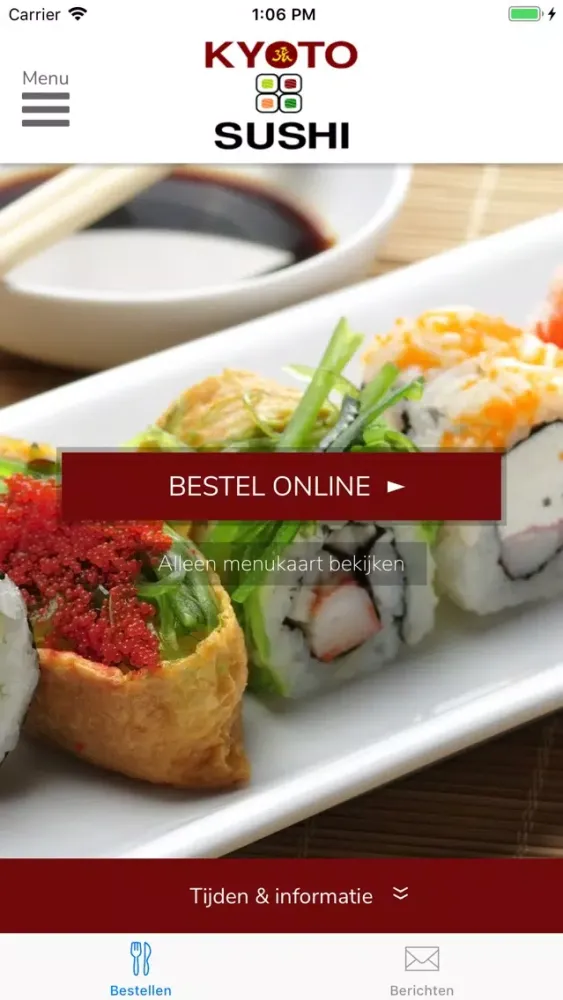 Ảnh chụp màn hình của Kyoto Sushi 's-Gravenhage
