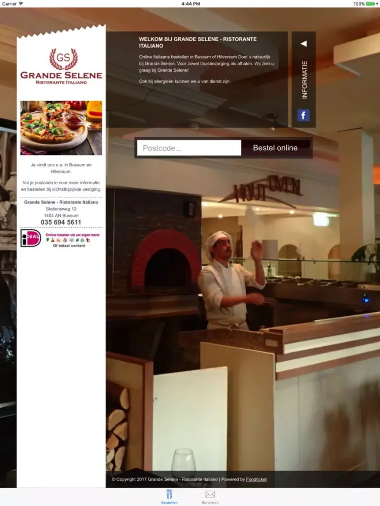 Grande Selene - Ristorante Italiano iPad 应用截图