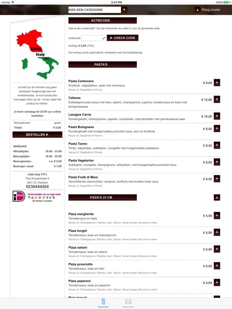 Little Italy iPad  سکرین شاٹس