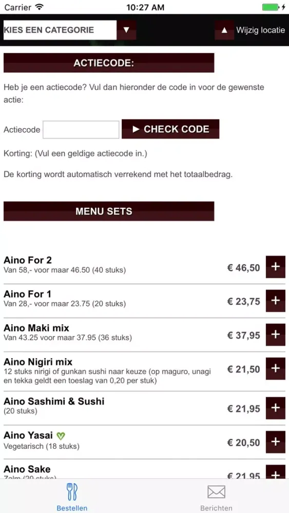 Sushi Aino (Den Haag) स्क्रीनशॉट