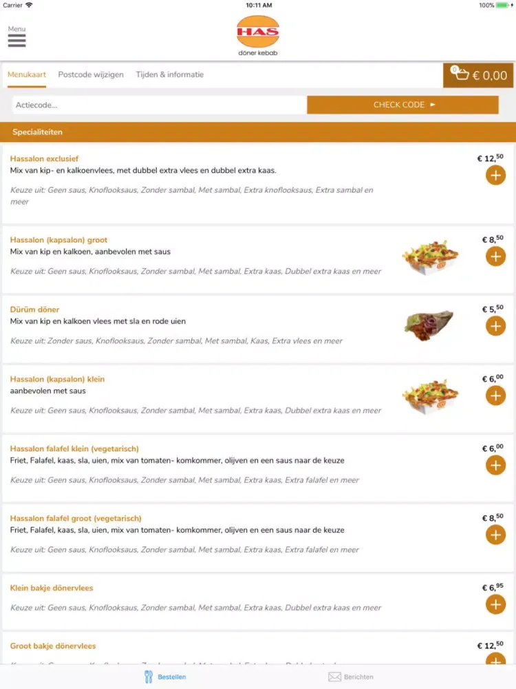 Has Doner Kebab (Breda) iPad  Ekran Görüntüleri
