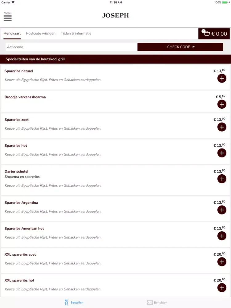 Joseph Grill iPad  Screenshots